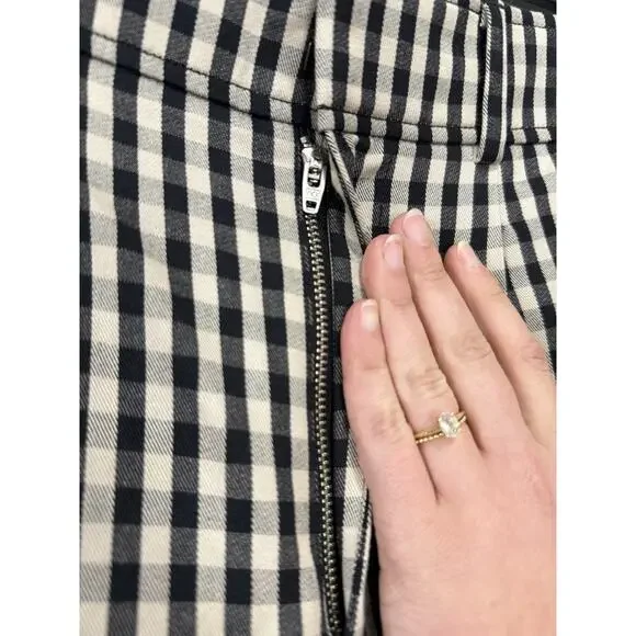 Everlane The Draper Pleated Pant In Buttersmooth Color Checkered Size 2S - Picture 4 of 14